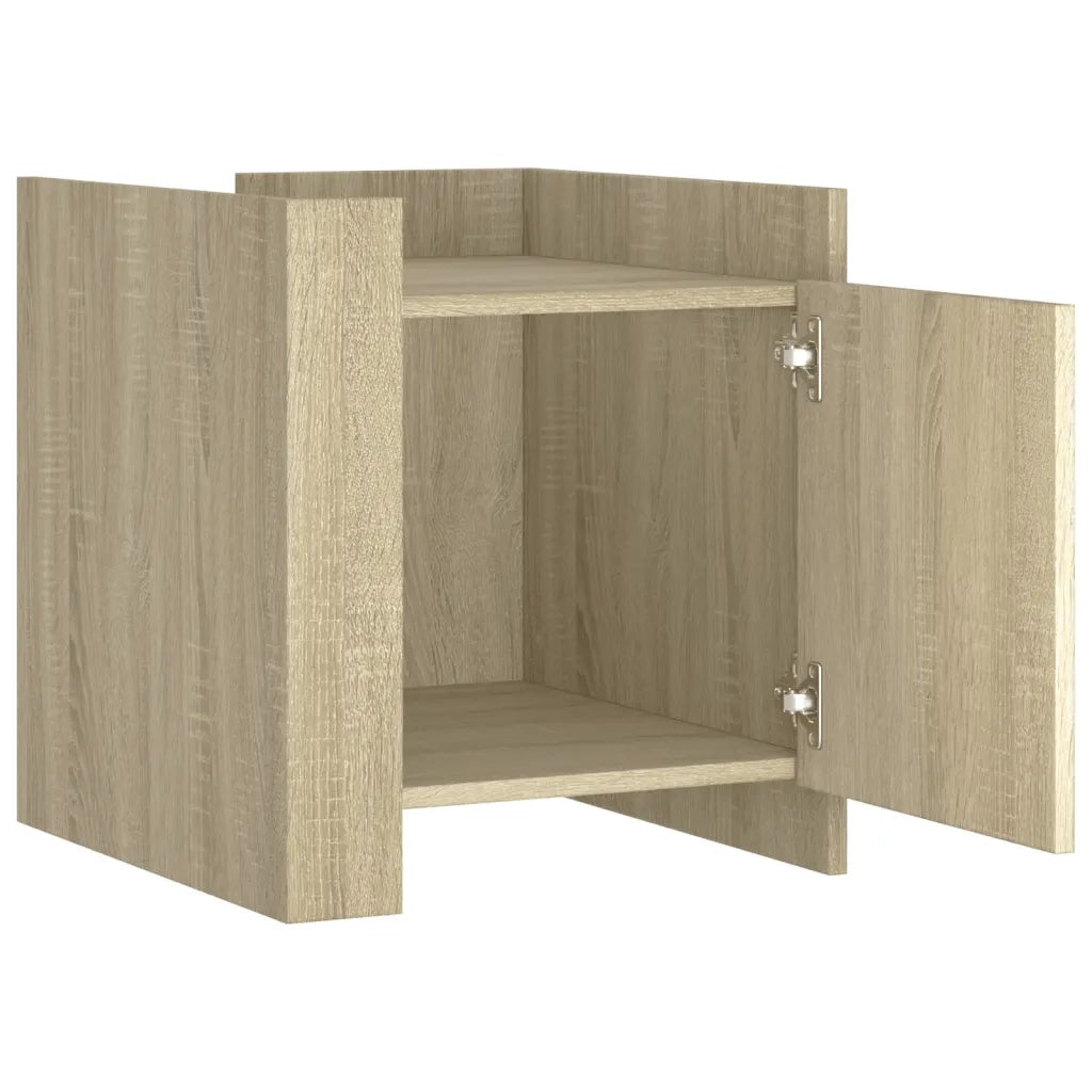 Comodino | Armadio da Notte | Mobiletto da notte Rovere Sonoma 45x50x50 cm in Legno Multistrato