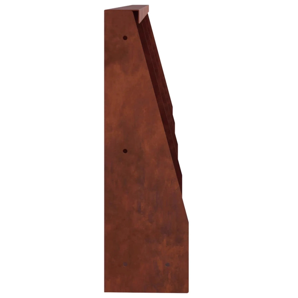 Muro di contenimento 4 pz 40 x 12 x 40 cm Acciaio Corten 3449064