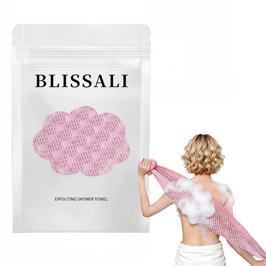Asciugamano antibatterico per il corpo - Peeling esfoliante - Asciugamano per la doccia - Spazzola per la pelle - Accessori per la doccia - Umidità regolabile - Per uomo/donna - Spugna per la doccia
