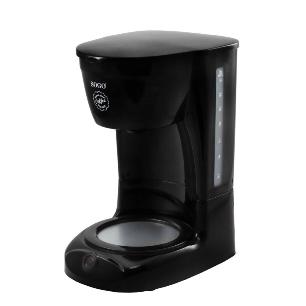 Macchina caffè americano a goccia elettrica, caraffa vetro 1,8L, 15 tazze con funzione antigoccia 950W - SOGO