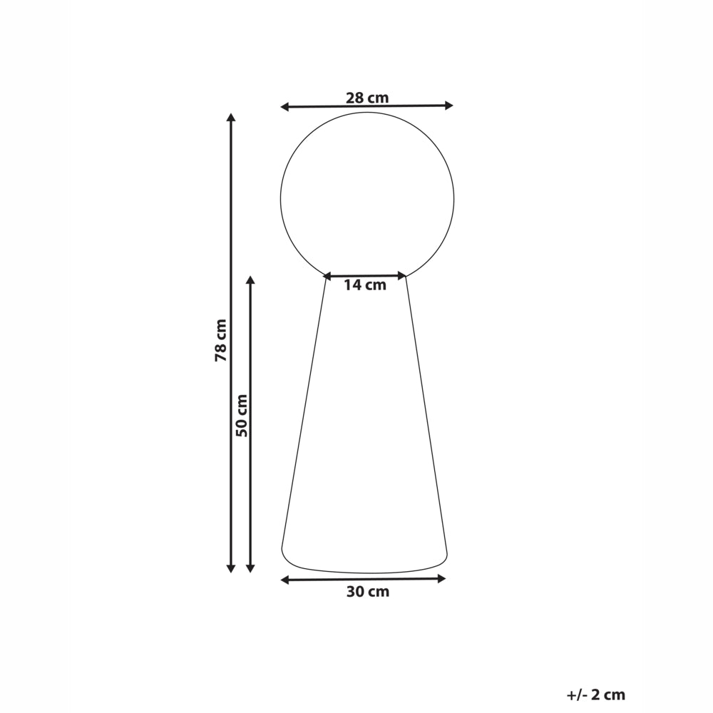 Lampada da terra decorativa a LED per esterni Design RGB Illuminazione Look moderno Materiale sintetico IP54 Bianco