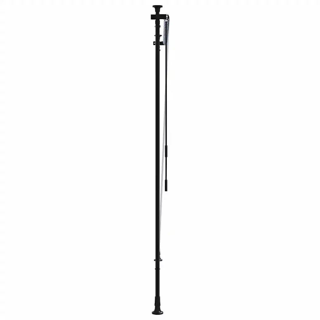 Tenda a Rullo Esterno Blu e Bianca 200x270cm Tessuto e Acciaio 368767