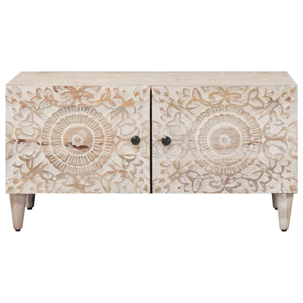 Tavolino da salotto Bianco 80 x 50 x 40 cm 4018373