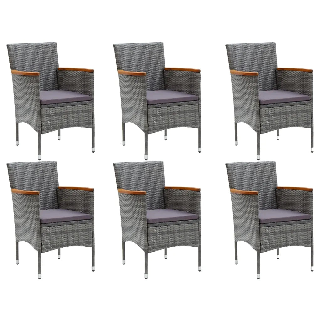Set da Pranzo da Giardino 7 pz Grigio cod mxl 36056