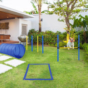 Set agility per cani con tunnel e ostacoli