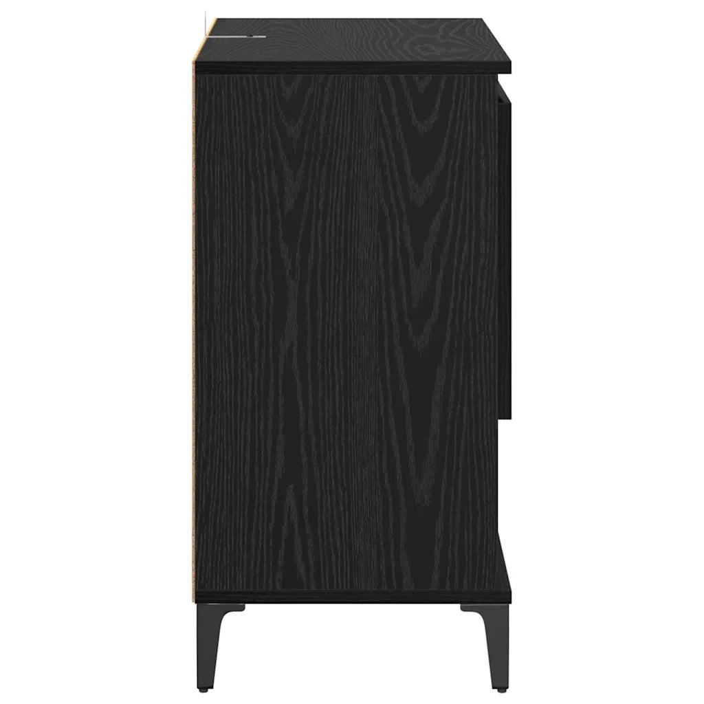 Sideboards 2 pcs Rovere Nero 60 x 35 x 70 cm Legno multistrato