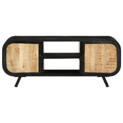 Mobile Porta TV 110x30x45 cm in Legno Massello di Mango Grezzo 328414