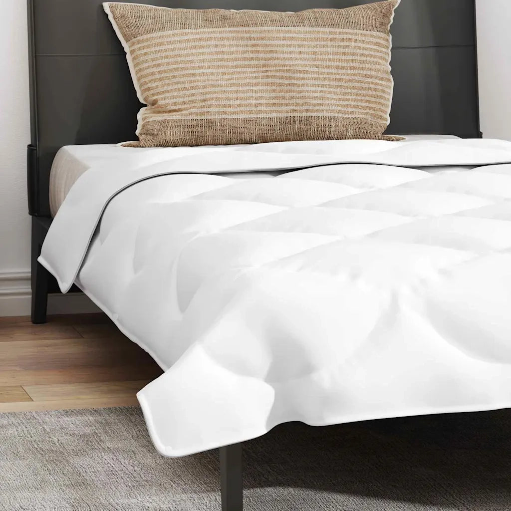 vidaXL Piumone con Cuscino 2 pcs Bianco 135 x 200 cm Microfibra