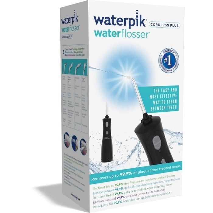 Idropulsore a batteria - WATERPIK - WP 492 - 4 punte - Nero