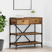 Tavolo consolle con cassetto Marrone 75 x 34,5 x 75 cm legno 871312
