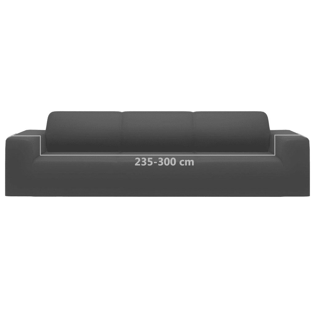 Fodera Elasticizzata Divano 4 Posti Jersey Poliestere Antracite CFW7856061