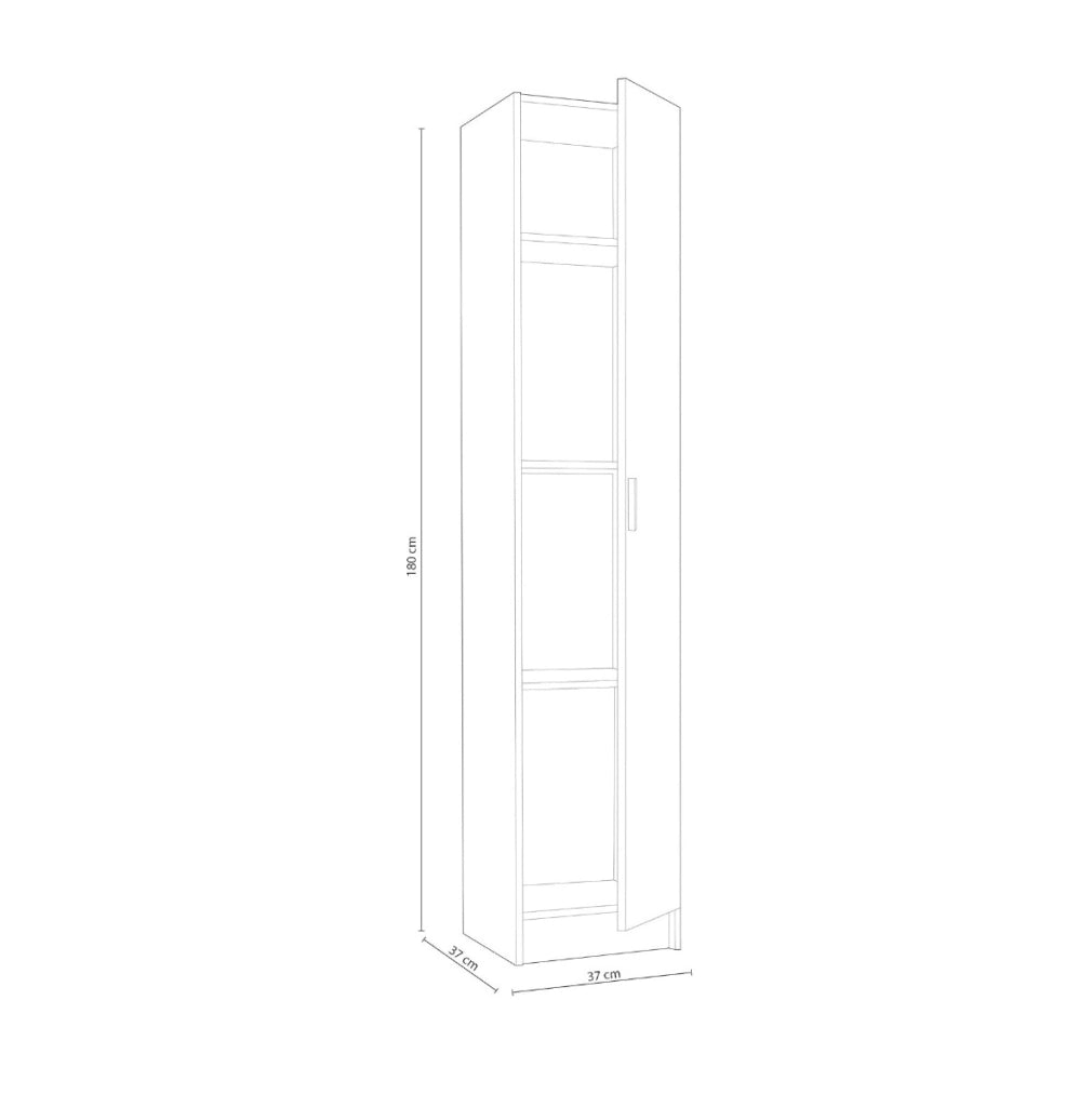 ARMADIO MULTIUSO 1 ANTA BIANCO ART.007141O