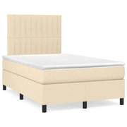 Giroletto a Molle con Materasso Crema 120x190 cm in Tessuto 3269900