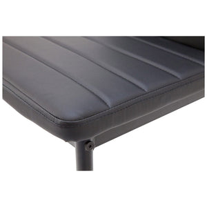 Sedia in Similpelle 42x39x97 cm  Katia Nera