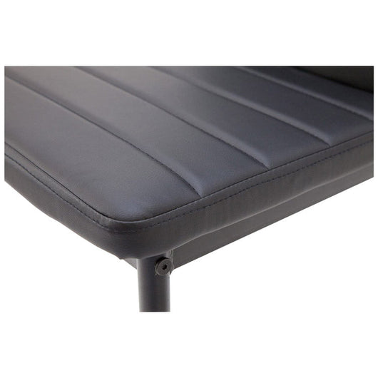 Sedia in Similpelle 42x39x97 cm  Katia Nera