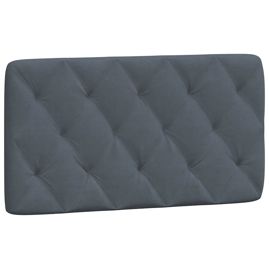Giroletto senza Materasso Grigio Scuro 100x200 cm Velluto