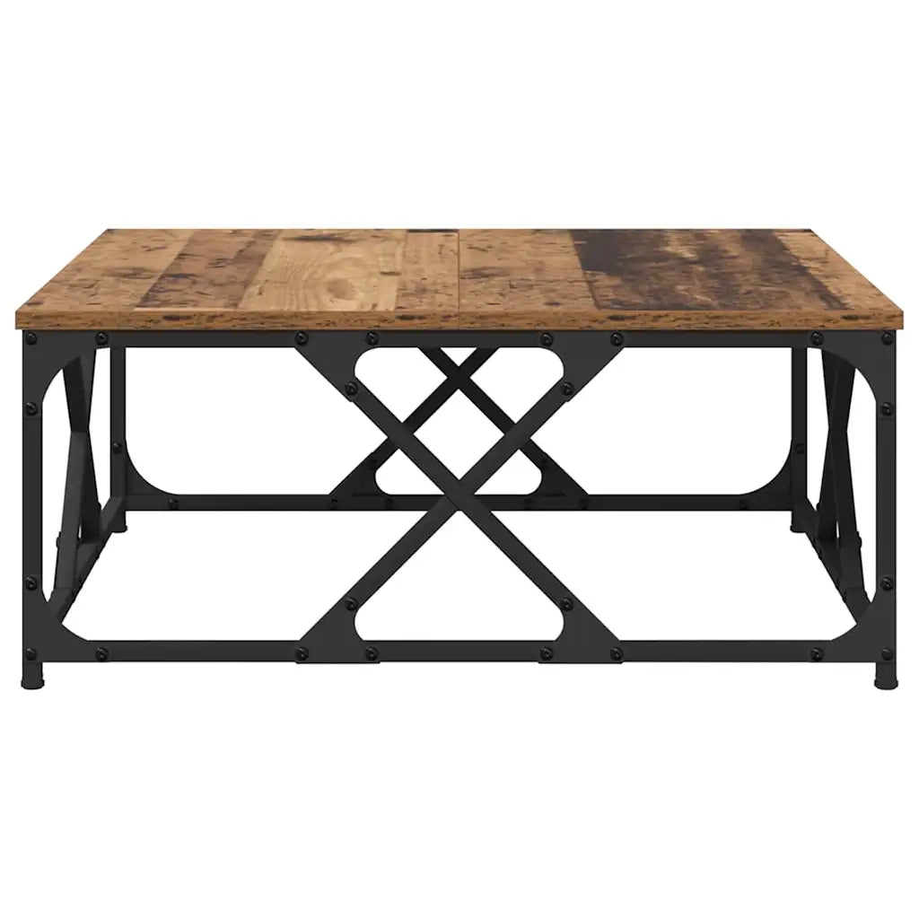 Tavolino da salotto | Tavolino da caff¨¨ | Tavolino da Soggiorno Legno vecchio 70 x 70 x 30 cm