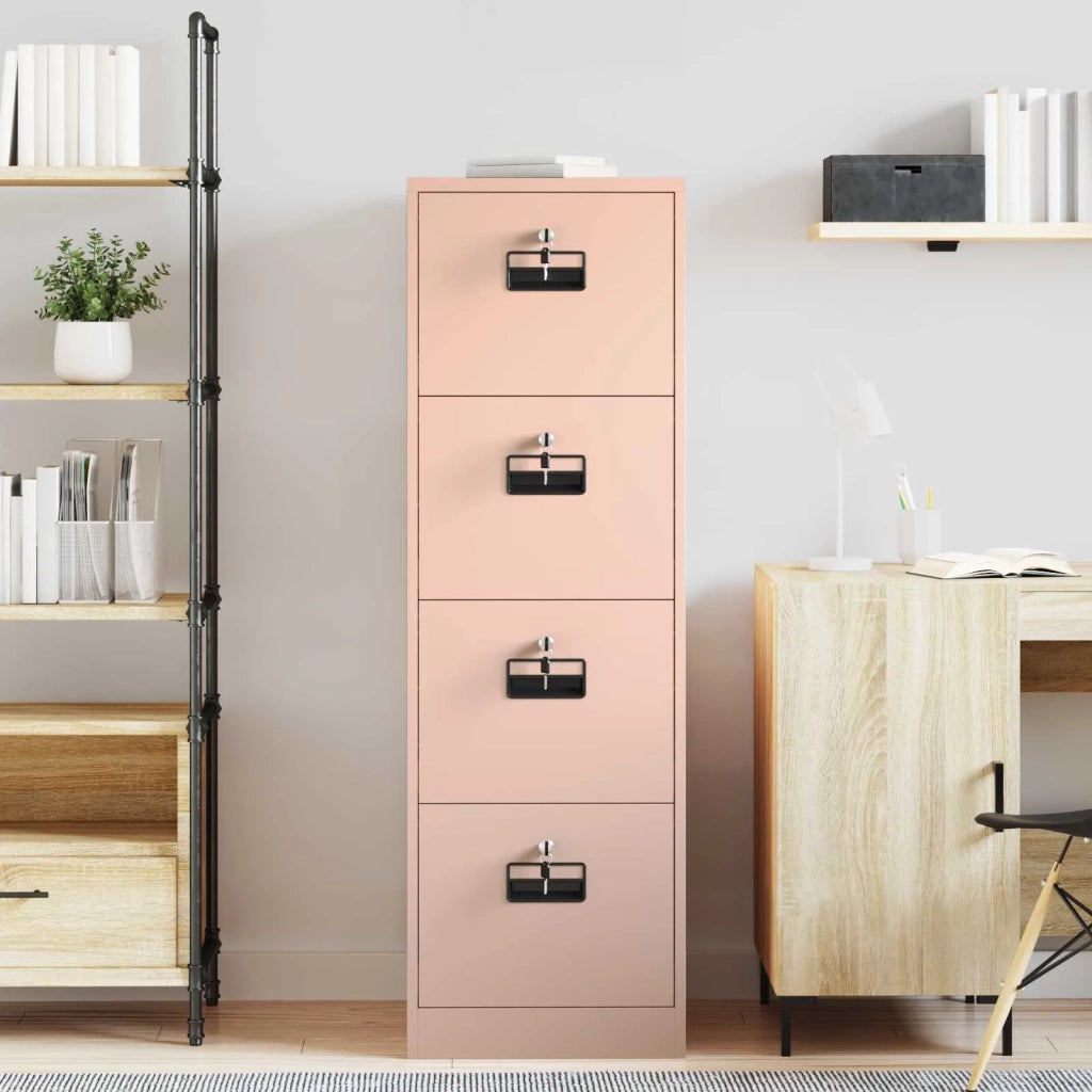 Armadio per File con cassetto 2 pcs Rosa 44 x 50 x 139 cm 3406155