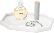 Scatola Decorativa per Bagno - 8 Pollici - Hars - Scatola Decorativa per Bagno - Organizzazione Bagno - Scatola per Gioielli/Ring - Bianco Marocchino - Design Elegante - Scatola Decorativa