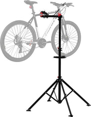 Standard di riparazione biciclette - Standard di lavoro biciclette - Kit di manutenzione - Alluminio - Altezza regolabile - Struttura quadrata stabile - 185 cm x 39 cm x 140 cm