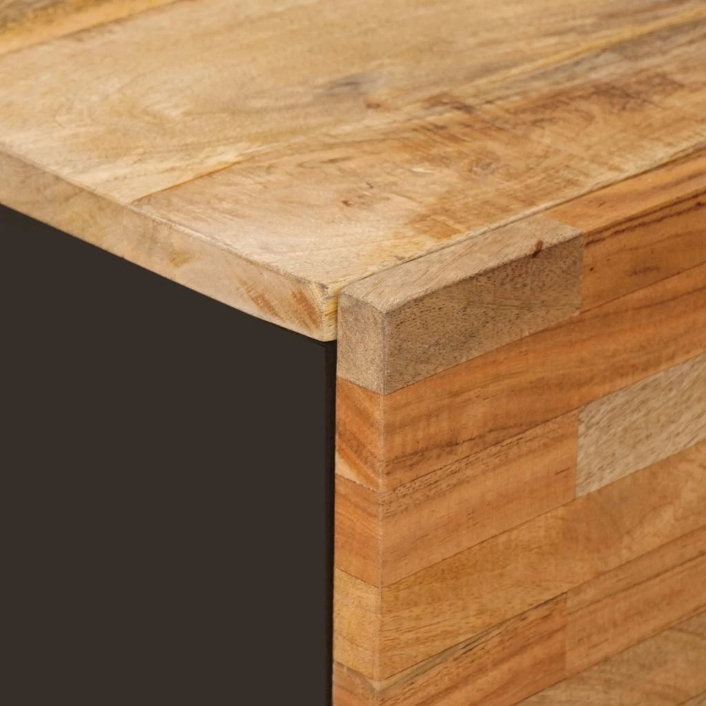Mobile laterale Marrone 40 x 33 x 75 cm Legno di mango massello 4018319