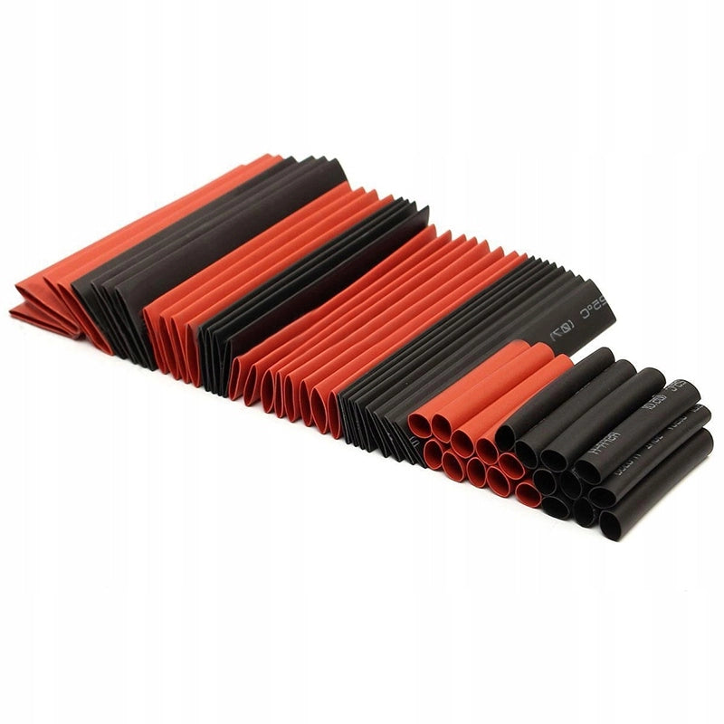 Set di Tubetti Termorestringenti Rosfix 127 Pezzi – Poliolefina, 2 Colori, 7 Dimensioni