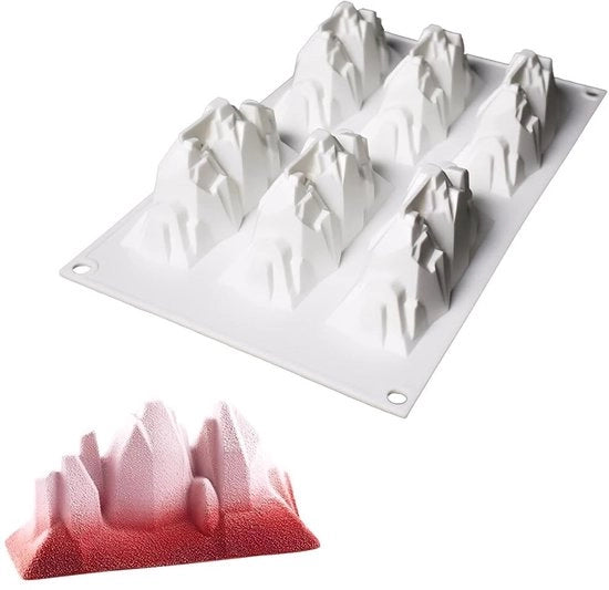 Forma per torte e tortelli in silicone - Resistente al calore fino a 230°C - Forma per torte e tortelli - Superficie antiscivolo - Resistente alla lavastoviglie - Dimensioni 29,5x17,5x6 cm
