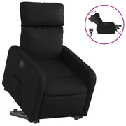 Poltrona | Sedia Relax Alzapersona Reclinabile Elettrica Nera in Similpelle