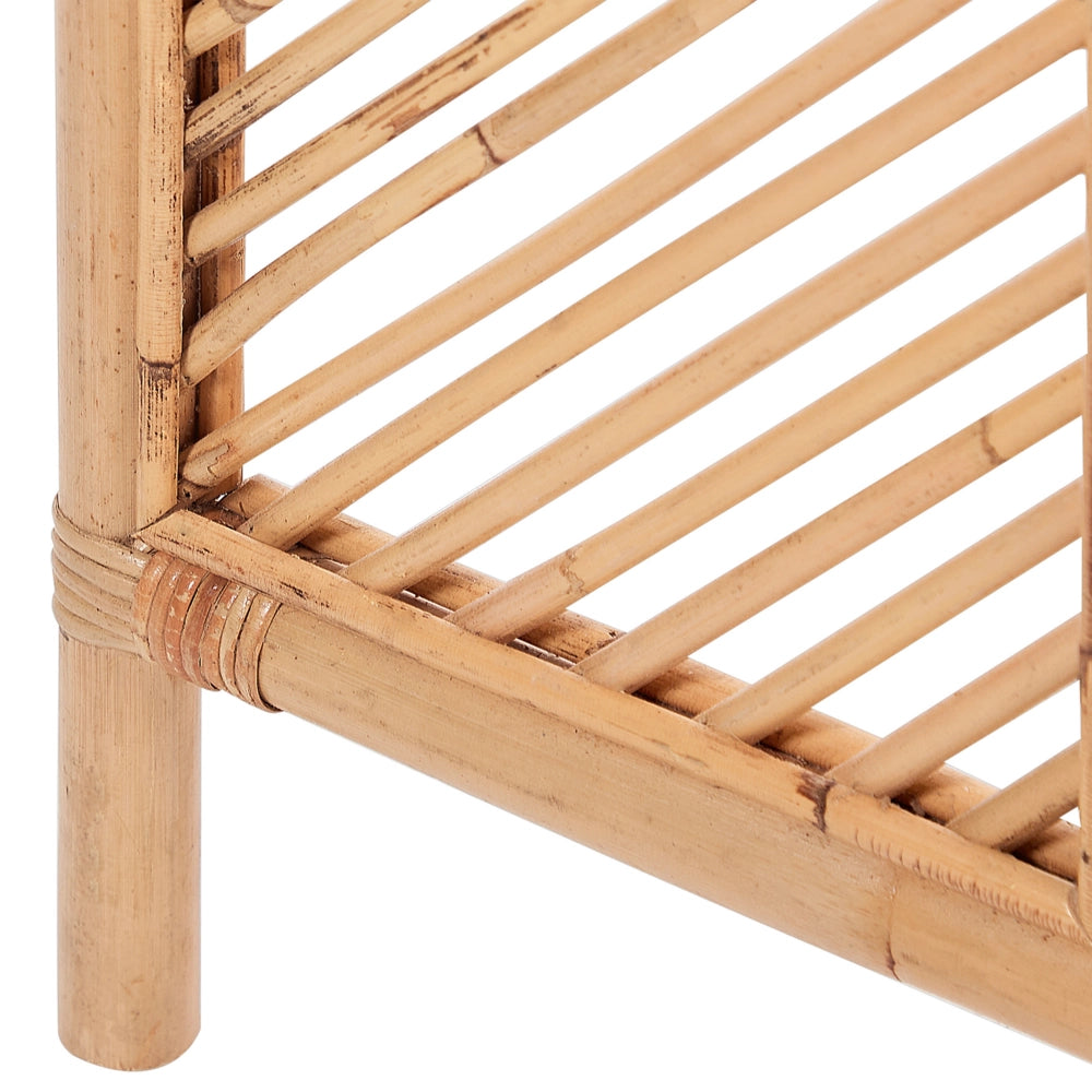 Divisorio per la stanza Telaio in rattan naturale 3 pannelli pieghevoli Schermo decorativo in vimini Divisorio