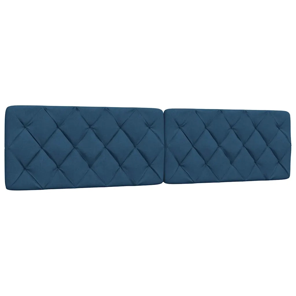 Letto con Materasso Blu 200x200 cm in Tessuto 3310768