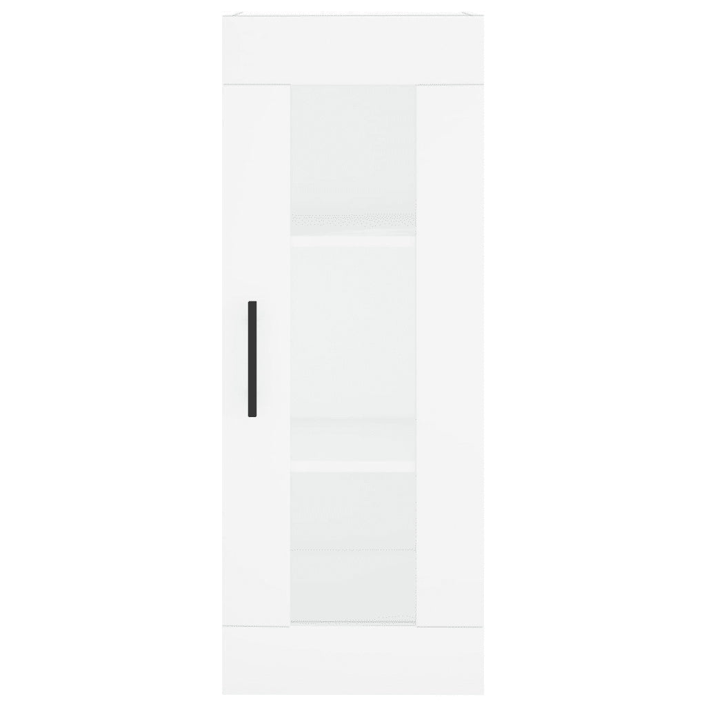 Credenza | Madia | Buffet da pranzo | Armadio da pranzo Bianca 34,5x34x180 cm in Legno Multistrato