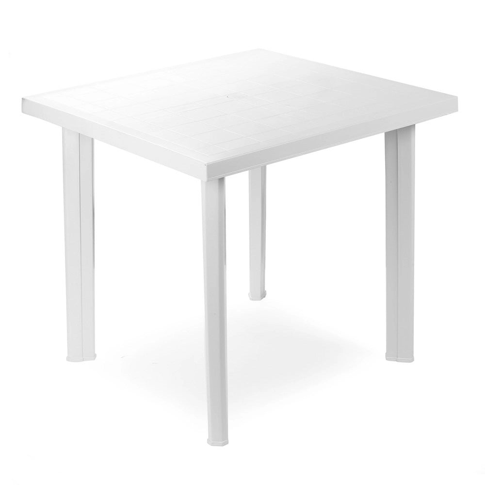 MAURY'S TAVOLO FIOCCO DA ESTERNO 80 X 75 X 72 CM BIANCO