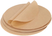 150 pezzi di carta da forno, rotonda, carta da forno antiscotta Ø 28 cm, carta da forno BBQ, resistente al calore, per padelle, teglie, BBQ, pizza, torte, air fryer (brunito)