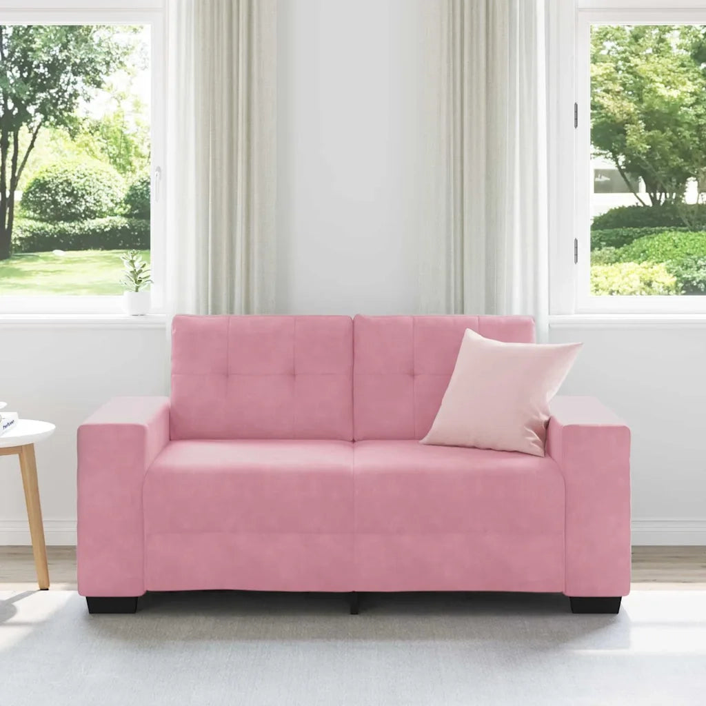 | Divano a due posti | con cuscino Rosa Velluto 4105113
