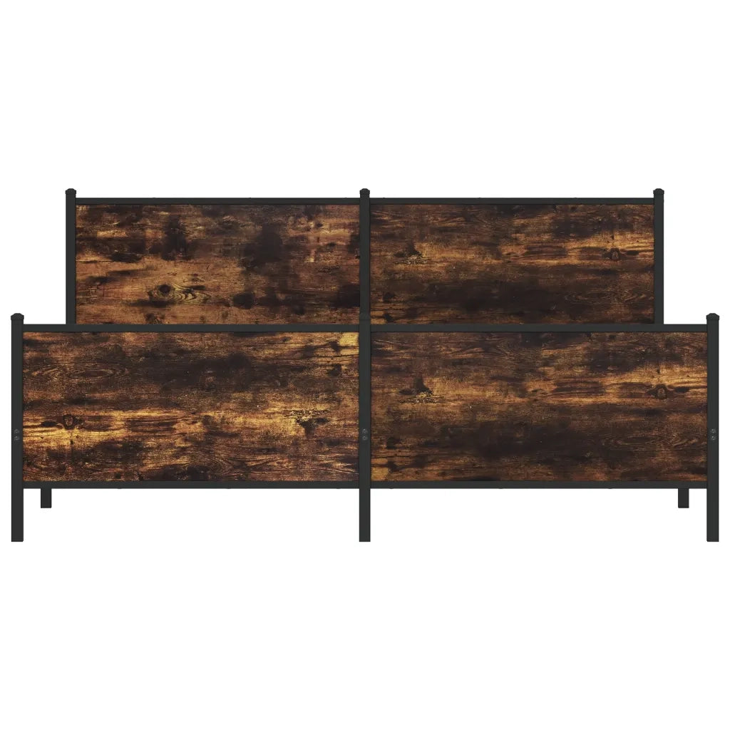 Giroletto senza Materaso in Metallo Rovere Fumo 183x213 cm 3301356