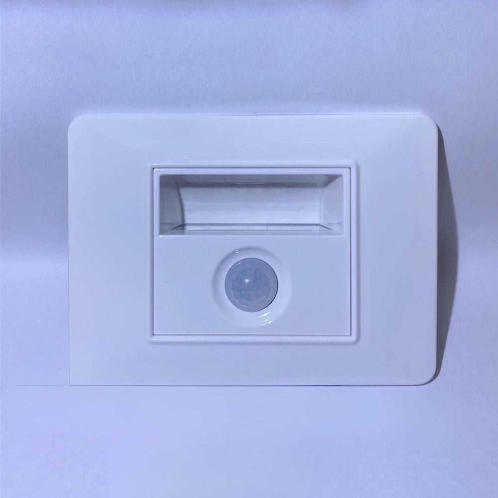 Trade Shop - Segnapasso Led Con Sensore Bianco 1.6w Luce Calda Da Incasso -