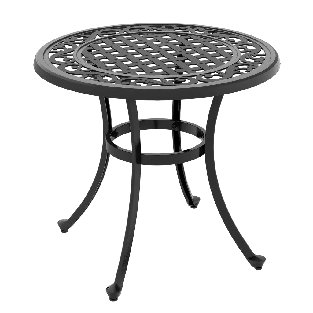 Tavolo da giardino ¨C zephmum ¨C Vintage, 60x60x53 cm, Nero