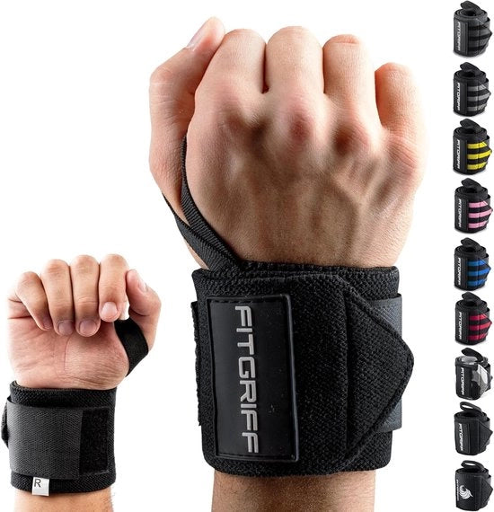 Bande di sostegno per polso da 45 cm per Fitness, Bodybuilding e Atletica pesante
