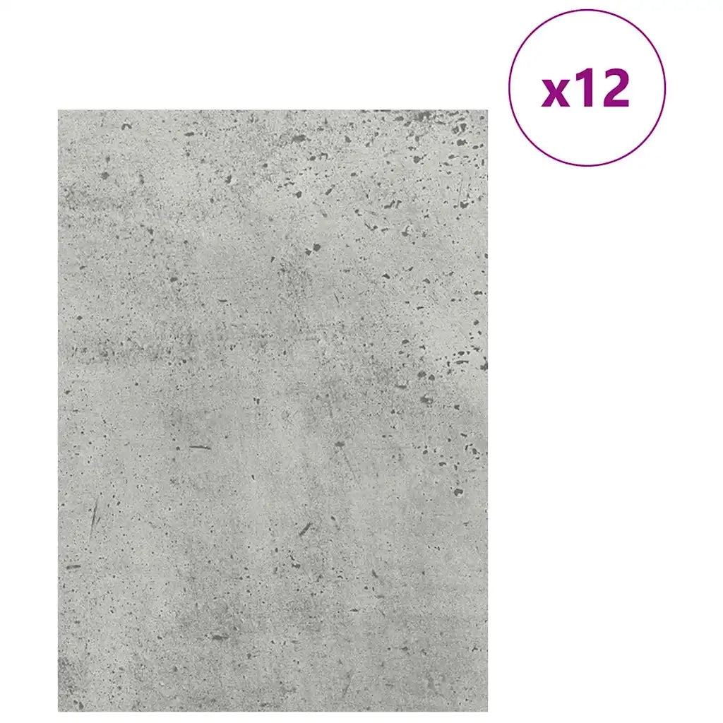 Pannelli decorativi 12 pz Grigio cemento 30 x 42 x 0.27 cm CFW8101269