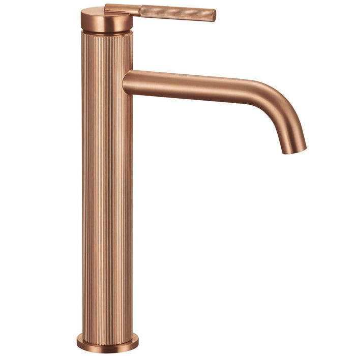 Rubinetto Da Lavabo Rea Argon Brush Copper High