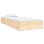 Letto singolo | Letto per adulti | Giroletto in Legno Massello 90x190 cm Single