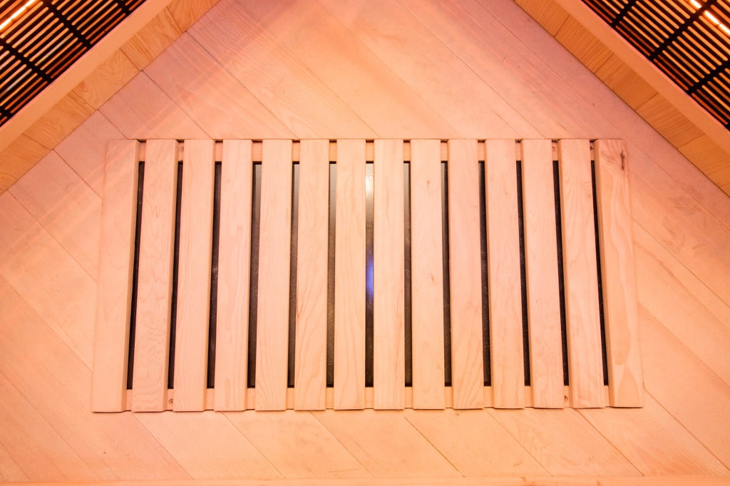 Sauna Finlandese ad Infrarossi 3/4 Posti 150x150 cm H190 in Legno di Abete Apollon 3C