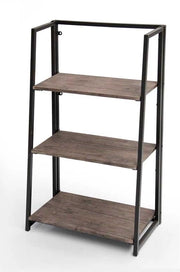 INDUSTRIAL SCAFFALE A 3 RIPIANI IN METALLO E LEGNO64 X32 XH101 COLORE MARRONE
