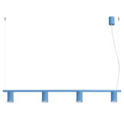 Lampadario KARBON 4 azzurro