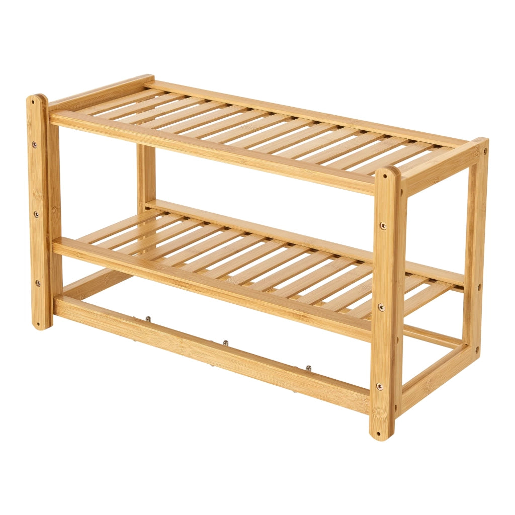 Mensola a muro per bagno bambù 30 x 55 x 225 cm naturale 03_0007046