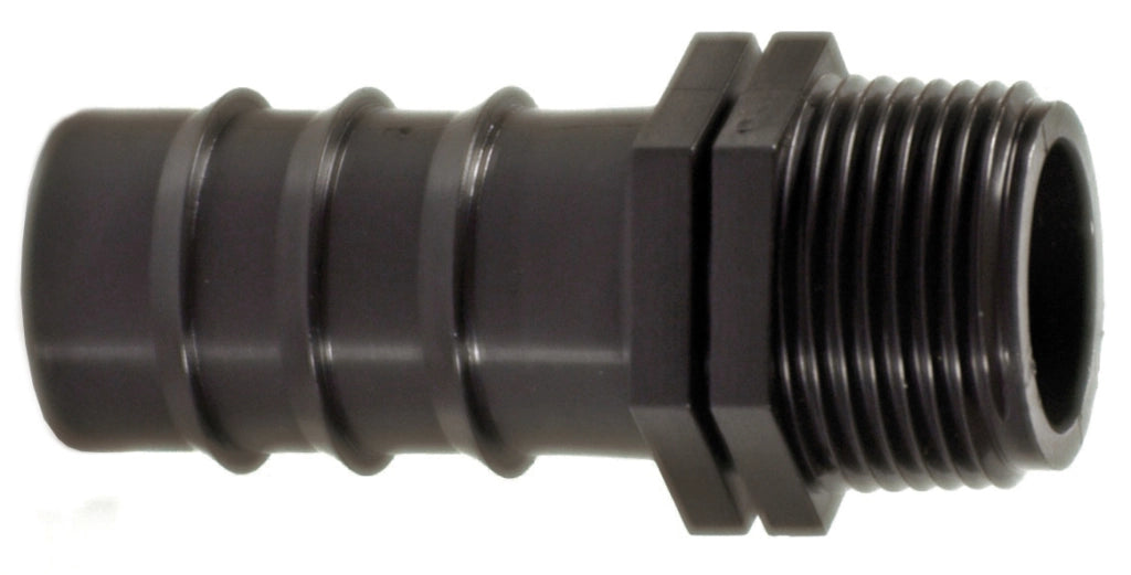 RACCORDO MASCHIO PER TUBO IN POLIETILENE  mm. 16x3/4 100.00 pz