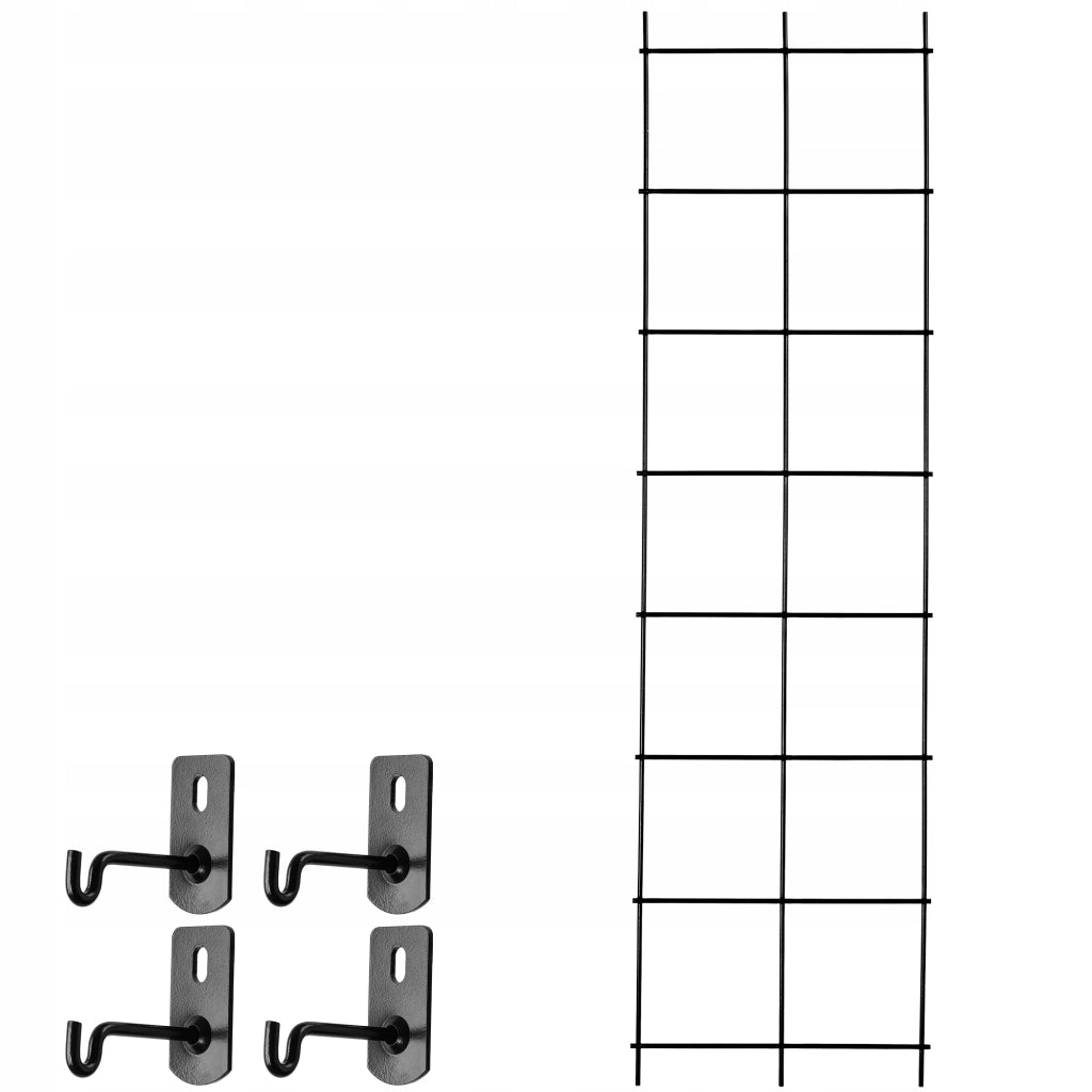 Traliccio da giardino in metallo KADAX per piante, fiori, scala per rampicanti, 35x120 cm, robusto