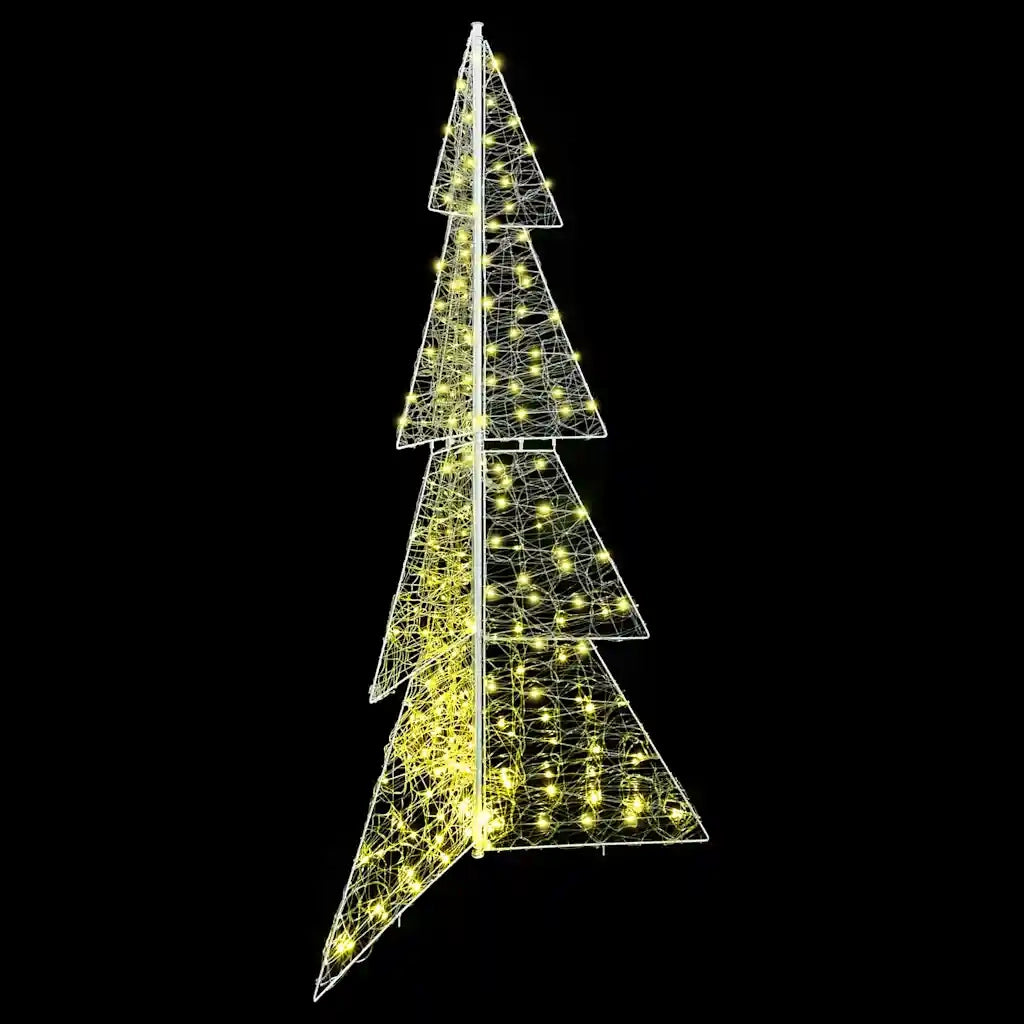 Albero di Natale | Decorazioni natalizie con 240 LED Bianco caldo 180 cm Acrilico
