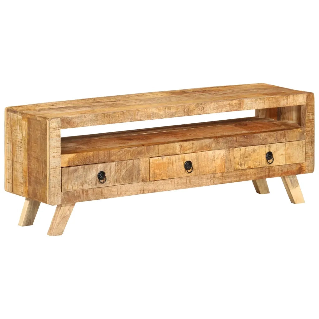 Mobile Porta TV 110x30x40 cm in Legno Massello di Mango cod mxl 33996