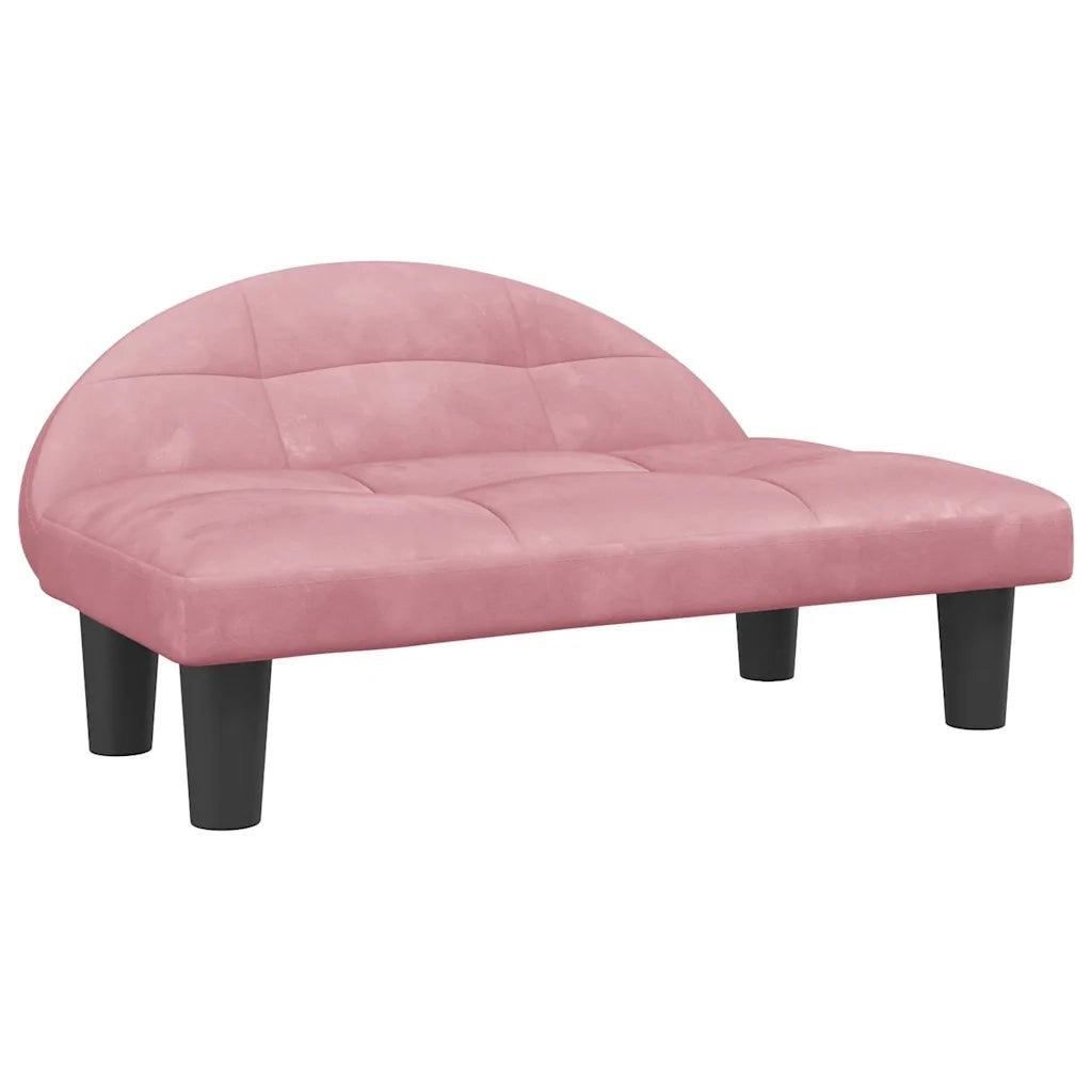 Lettino per Cani Rosa 70x52x30 cm in Velluto CFW9356708